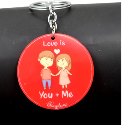 AFH Love is You and Me Valentine's Gifting Keychain for Men and Women Key Chain