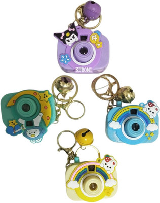 NIXSTAR Mini Camera Toy with LED Projector – Cute Cartoon 1 Pc (Random Design Send) Key Chain