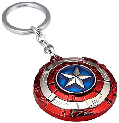 ROADWAY Avengers Superhero Captain America Rotating Shield Key Chain, Avengers Key Chain