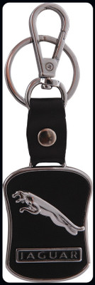 gtrp CFK163aguar Leather Metal JR07 Locking Key Chain(Black)-A Key Chain