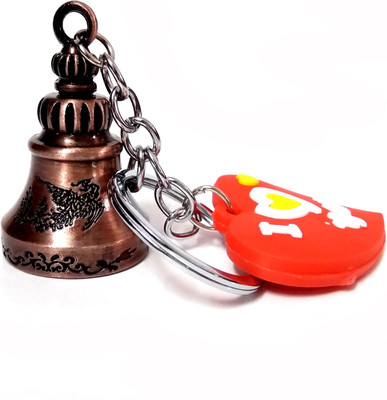 ShopTop ILY Heart with Guardian Bell Key Chain for bike and scotter Key Chain