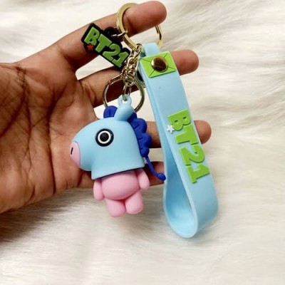 Shop Grab World Famous Kpop Band BTS Keychain Comes with Long Strap & Hook for Mang Lovers Key Chain