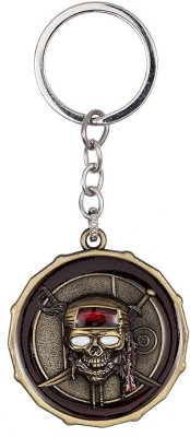 mik Pirates of the Caribbean Jack Sparrow Captain Skull Spinner Key Chain