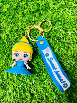 GKM Cute Princess From Frozen 3D girl pvc keychain Key Chain