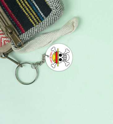 Special Trend Hub Flag of the Fearless Crew - Printed Round Anime Keychains Pack of 2 Key Chain