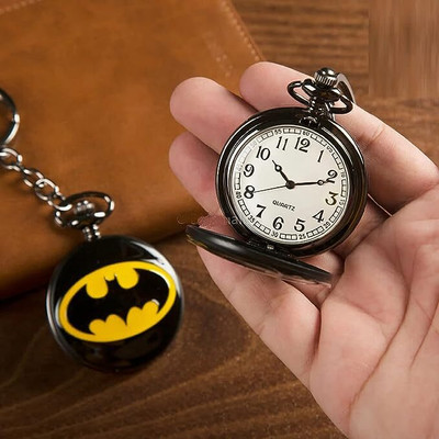 GKM DC Superhero bat man pocket watch keychain Key Chain