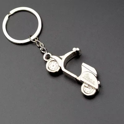 dk printing A Silver Metallic Colored Key Chain Key Chain
