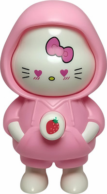 Krishna Trading hello kitty face changing keychain toy – pink cartoon character key ring for kid Key Chain