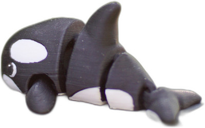 Vaali Store Articulating Outlaw Orca Keychain and Fidget Toy Key Chain