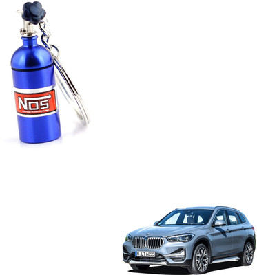 SEMAPHORE NOS Bottle Keychain Pill Box Storage Key Ring Blue for BMW X1 Key Chain