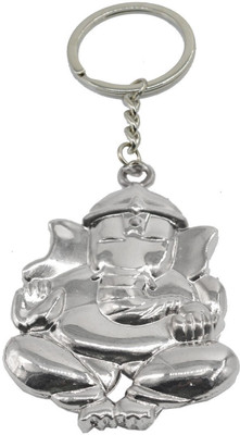 GIKH KeyChain_Lord Ganesh Ganpati Elephant Hindu God Double Sided High Quality Key Chain