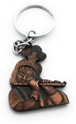 High Choice Double Sided Lord Krishna with Flute Metal Key Chain