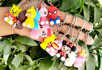 Jainjon combo of cartoon keychain pack of 12 Key Chain