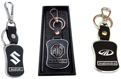 GSV SuzukiMGMahindra logo Leather hook Keychain keychain_J811 Key Chain
