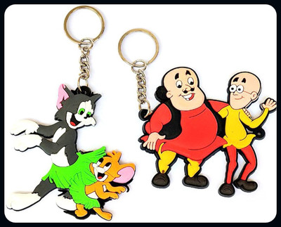 Meeko.com Motu patlu with tom & jerry bike key chain-A Key Chain