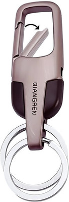 Krishna Trading Qiangren Premium Metal Keychain for Men – Stylish, Durable & Multi-Purpose Key Chain