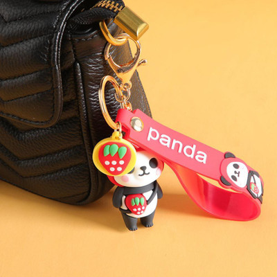 gtrp 2022 Creative Cute Panda Key Chain Pendant Cartoon Key Buckle F Key Chain