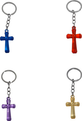 BLESSINGS Set Of 4 Cross J Key Chain