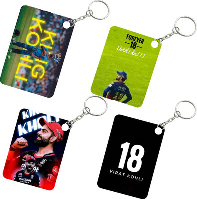 DFLEXPRINTS virat kholi photo keychai 4pcs Key Chain