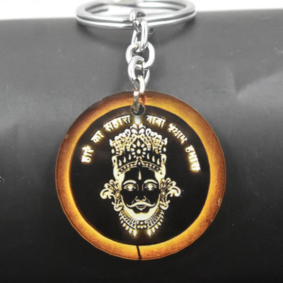 AFH Hare Ka Sahara Shyam Baba Hamara Acrylic Keychain for Car Bike Home Key Chain