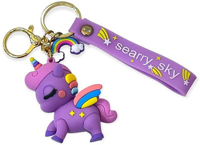 zrinix Silicon 3d Rubber keychain Suitable for Bag Charms Stylish Design Key Chain Key Chain