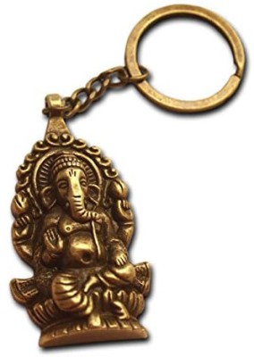 MISMIL Lord Ganesh or Ganpati or Ganesha Metal Keychains Keyring Gold Key Chain