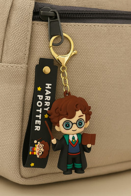 cutieclicks Harry Potter 3D Cartoon Rubber Keychain with Strap Key Chain