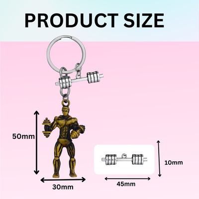 Shiv Jagdamba Fitness Gym Keychain Bodybuilder Motivational Workout Keychain SKeyCom202498 Key Chain