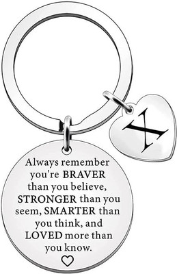 Artisans Crafted Alphabet Keychain Key Ring Key Chain