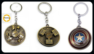 OHZEN ThorHunterHammerCaptain America Shield Keychain keychain_J276 Key Chain