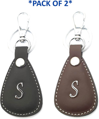 VS Club COMBO_S_LETTER_KEYCHAIN_BLACK_BROWN Key Chain