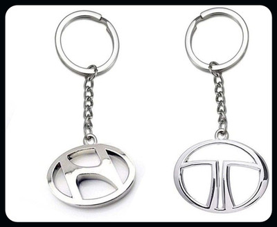 GSV TataHyundai Logo silver Keychain keychain_J250 Key Chain