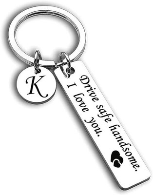 Artisans Crafted Handsome Drive Safe Love Token Key Chain