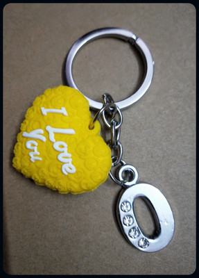 Meeko.com Heart With O Letter Bike Key Chain 01-A Key Chain