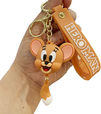 WEZO JERRY FACE-3D Rubber Keychain (Pack of 1) Key Chain