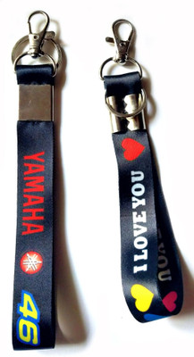 ShopTop Combo Fabric Lanyard ID tag Bike Key Chain 0019 Key Chain