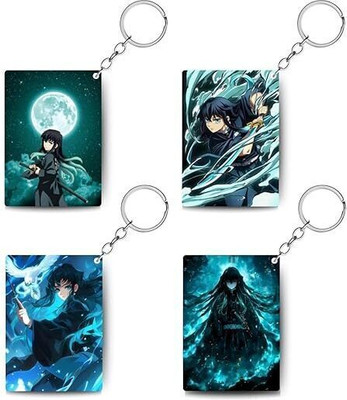 Gifting Domus Anime Keychains - Muichiro Tokito Demon Slayer | Colorful & Vibrant Key Chain