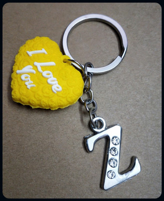 Meeko.com Heart With Z Letter Bike Key Chain 01-A Key Chain