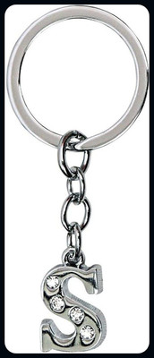 Meeko.com Letter S stylish Alphabet Key Ring 09s-A Key Chain