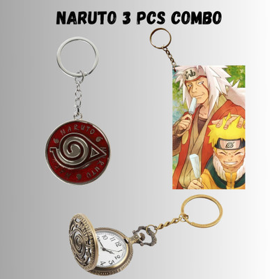 Hariyaali Enterprises LLP Naruto NARUTO AND JIRAYA THE ICE CREAM MOMENT Unique Style 3 pcs Combo Key Chain