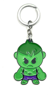 Avengers Quriky Carry Hulk Metal Keychain: Unleash Green Power on Your Keys Key Chain