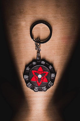 GKM Naruto Sasuke spinning premium quality metal keychain Key Chain