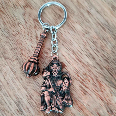 Shiv Jagdamba Religious Lord Pawanputr Bajrangbali Hanuman With Gada Keychain Shivkey2022569 Key Chain
