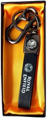 gtrp keychain-Royal Enfield Leather With Keyrings men And Women Key Chain