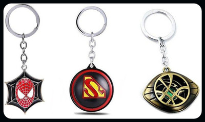 OHZEN SpidermanSupermanAvenger Stone Keychain keychain_J235 Key Chain
