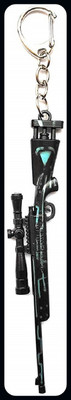 BBG BBG_key Chain-key-M-24-Sniper-Weapon-Gun-Blue-Blue-A Key Chain