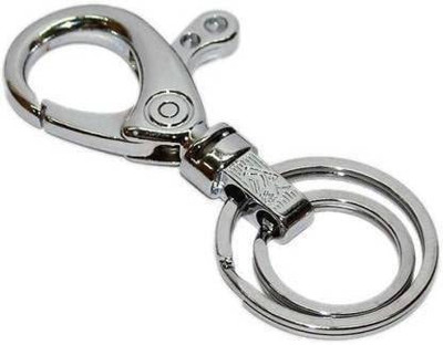Newview Silver Hook Metal Premium Keychain/Keyring for Car/Bike/Home keys Key Chain