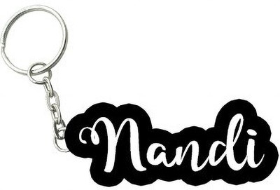 SY Gifts Nandi Black White Name Keychain Key Chain