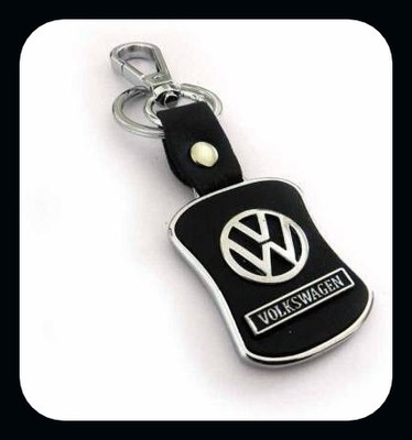 GSV VolkswagenLOGO Leather hook Keychain best keychain_J408 Key Chain