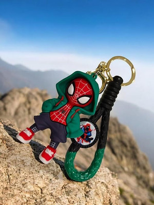 gtrp SpiderMan Cartoon Characters Keychain for Girls Boys, Cute Silicon Keychains 008 Key Chain